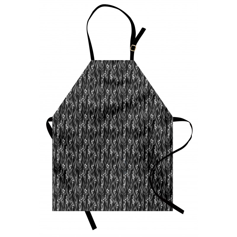 Monotone Garden Artwork Apron