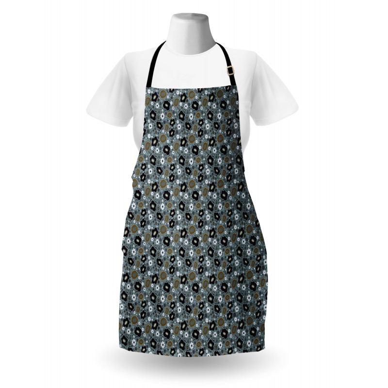 Retro Botanical Elements Apron