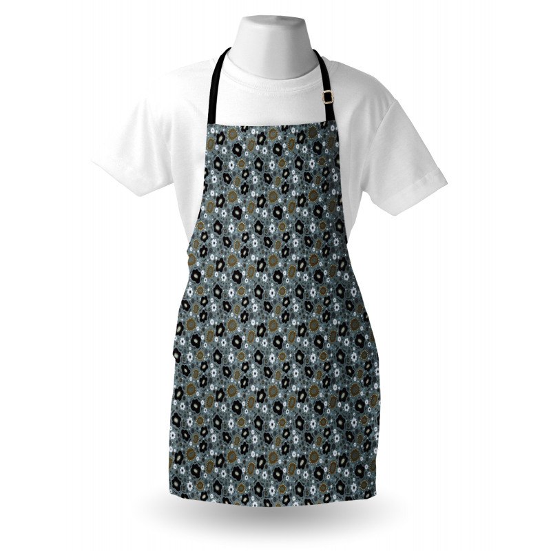 Retro Botanical Elements Apron