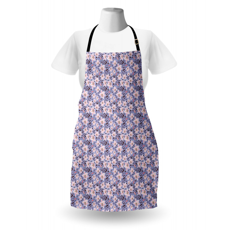 Exotic Flower Petals and Buds Apron
