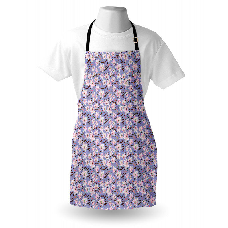 Exotic Flower Petals and Buds Apron