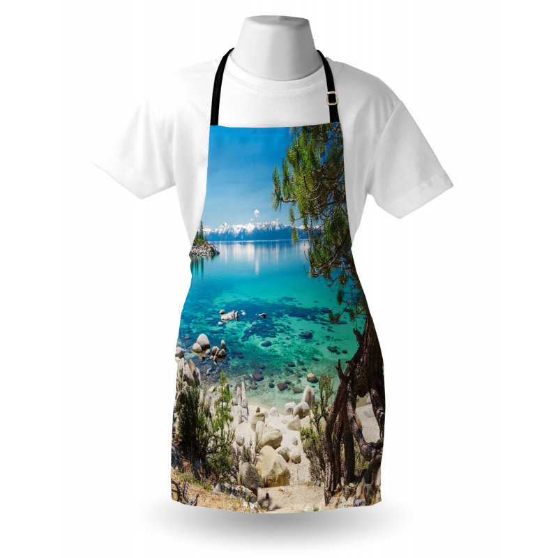 Tahoe Snowy Mountain Apron