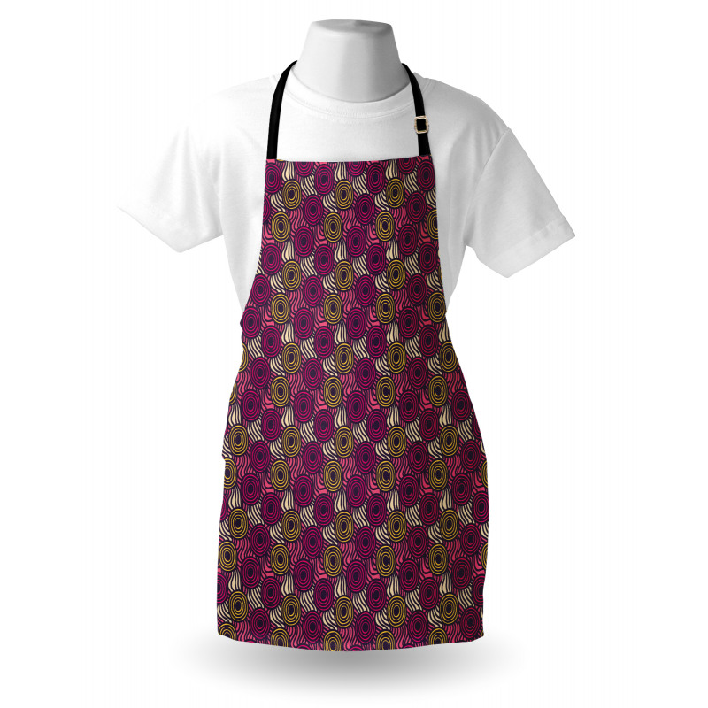 Doodle Circles and Waves Apron