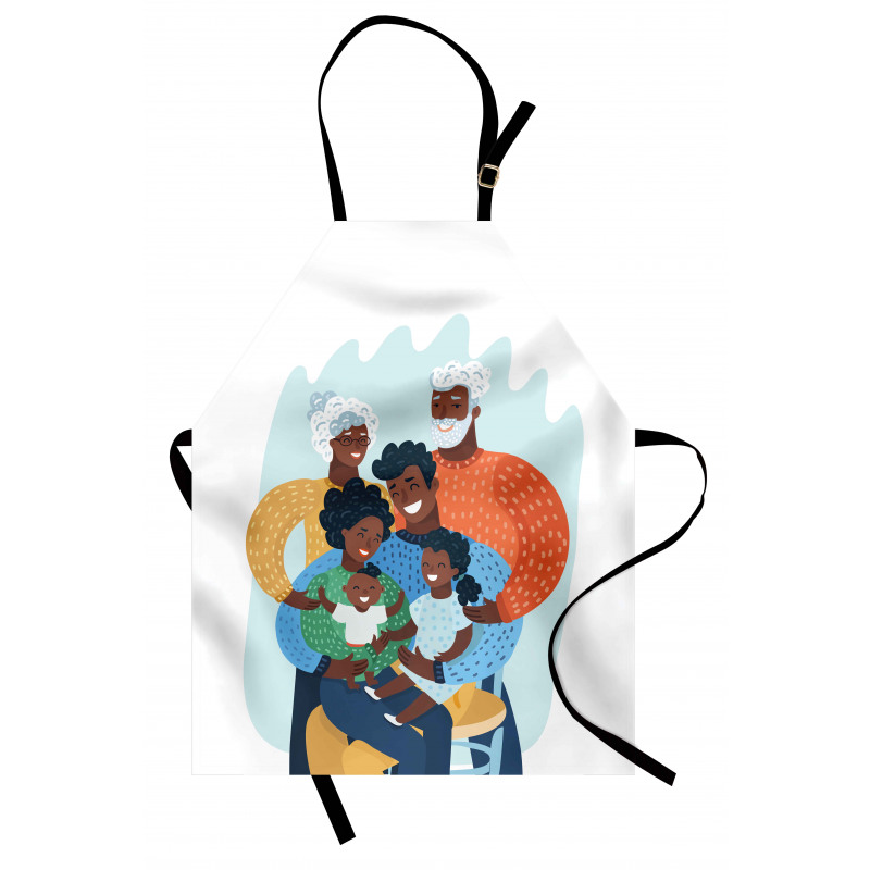 Happy Family Scene Apron