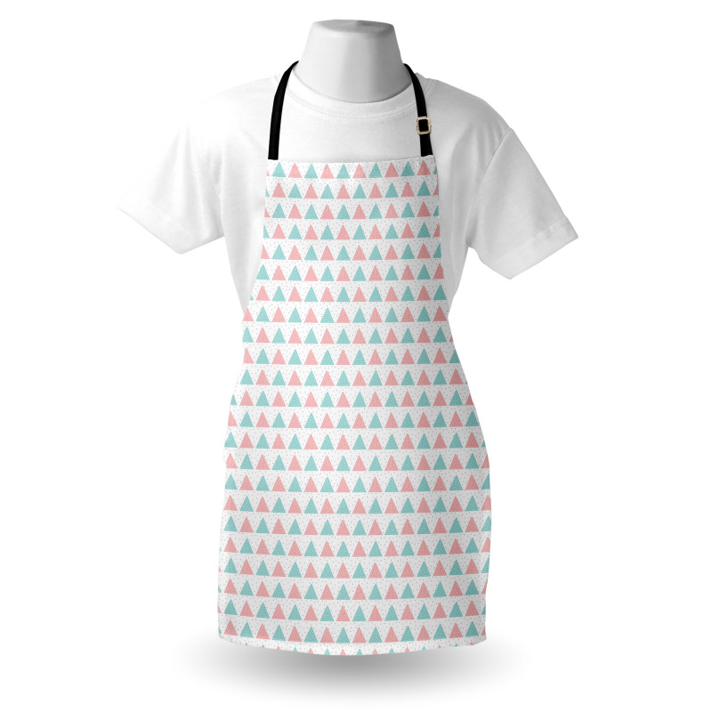 Pastel Triangles and Dots Apron