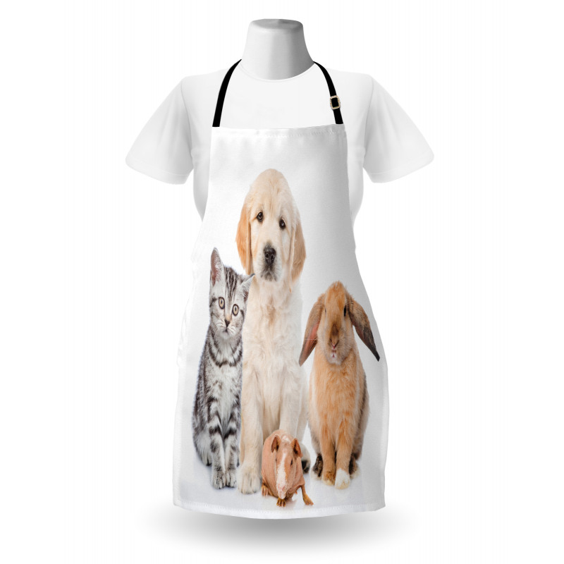 Bunny Piglet Staring Apron