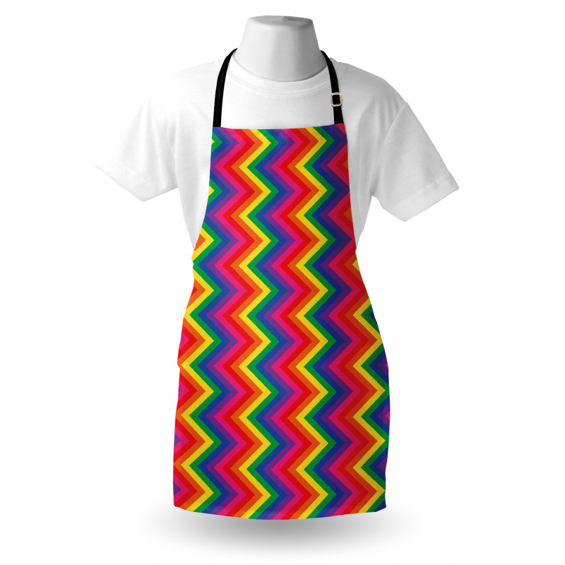 Zig Zag Chevron Shape Apron