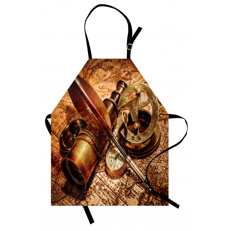 Compass Goose Quill Pen Apron