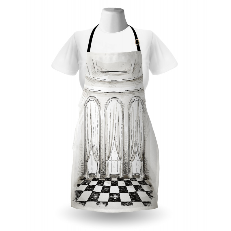 Castle Baroque Curtains Apron