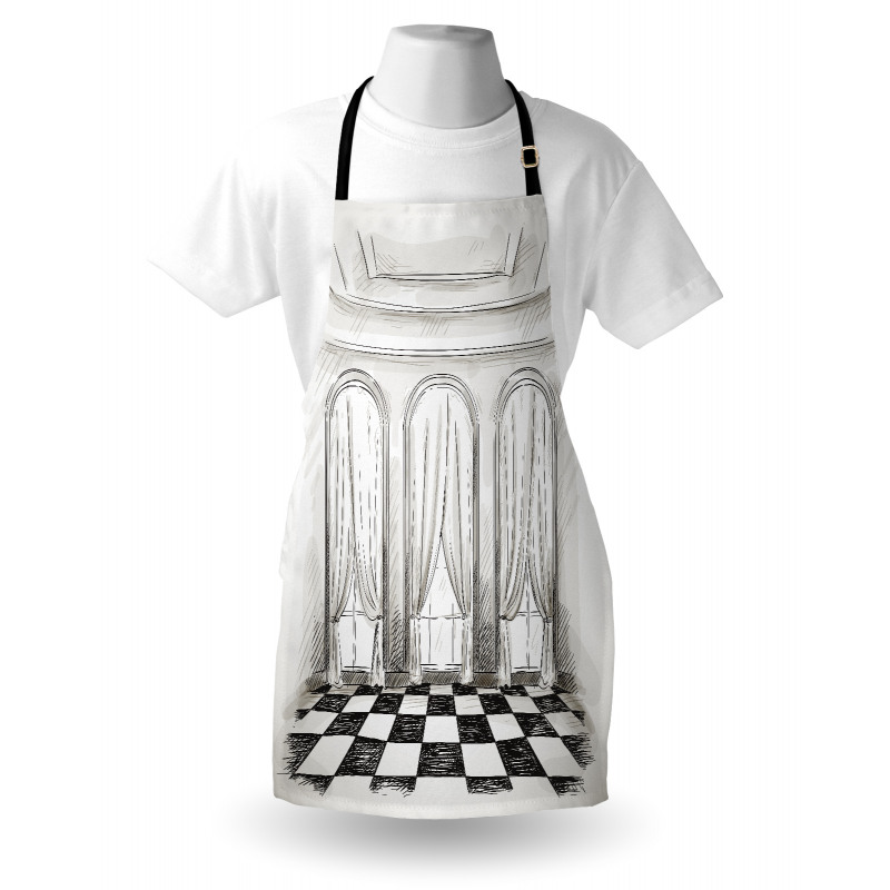 Castle Baroque Curtains Apron