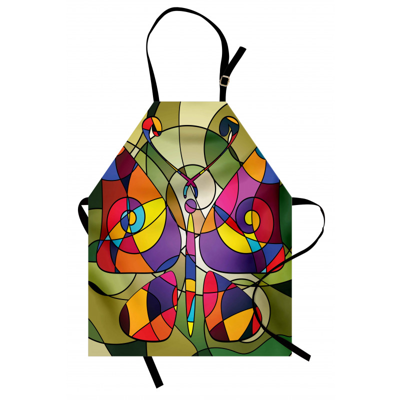 Abstract Butterfly Art Apron