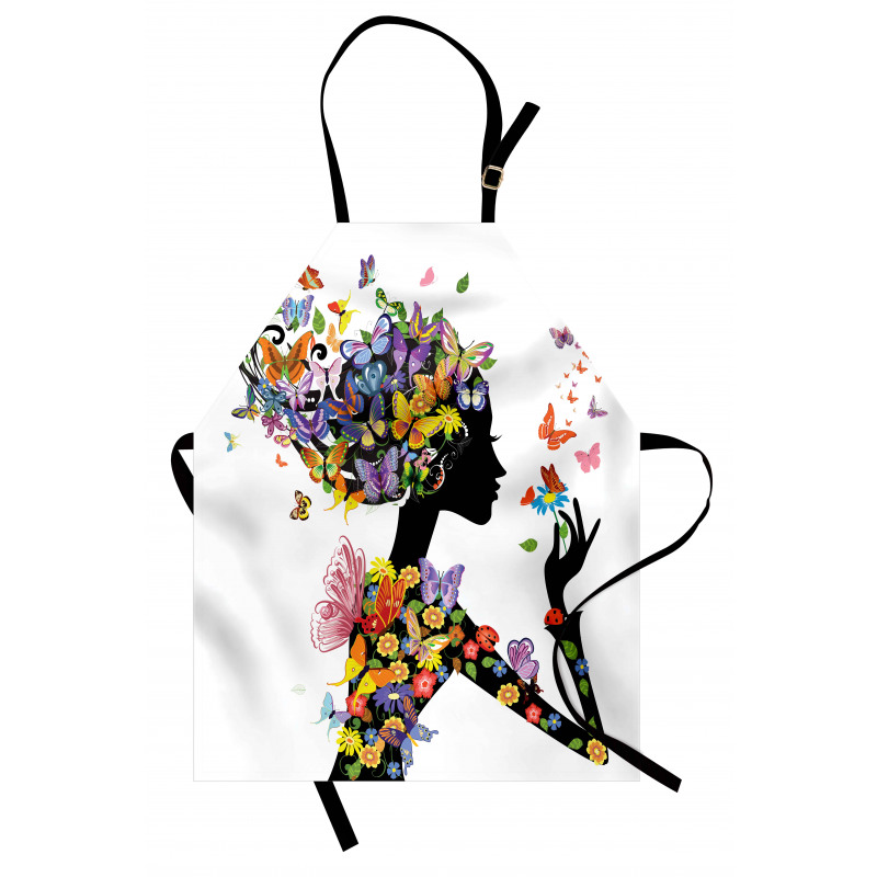 Flowers with Butterfly Apron