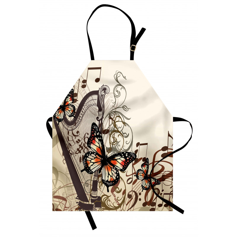 Harp Ornament Butterfly Apron