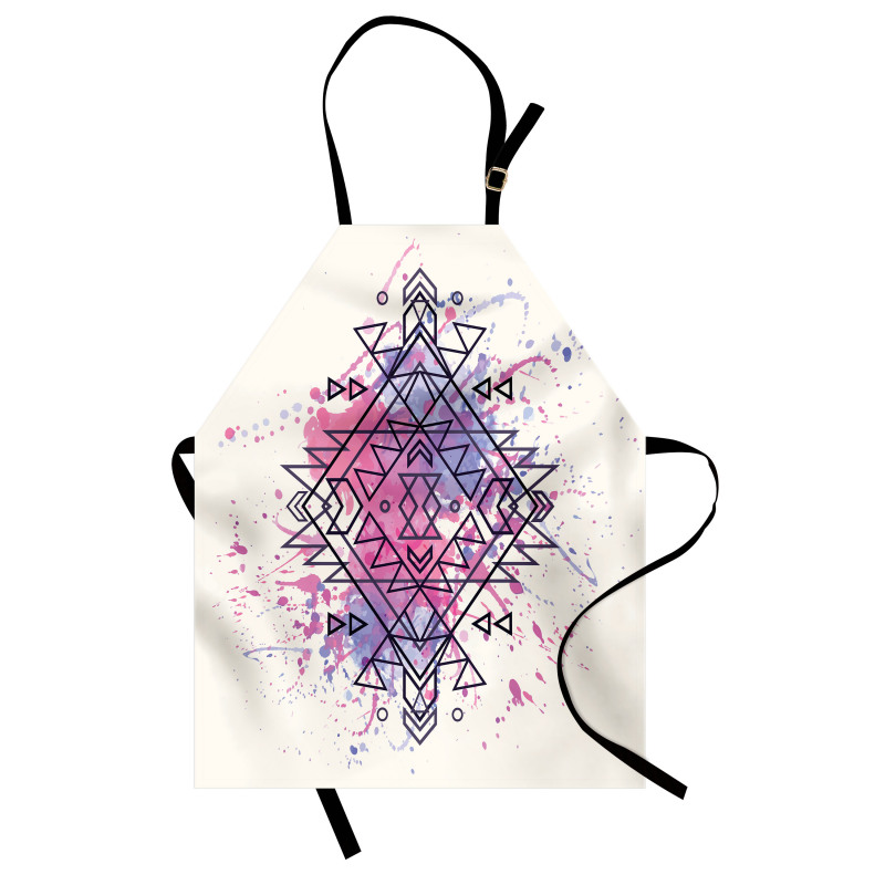 Motif Grunge Splashes Apron