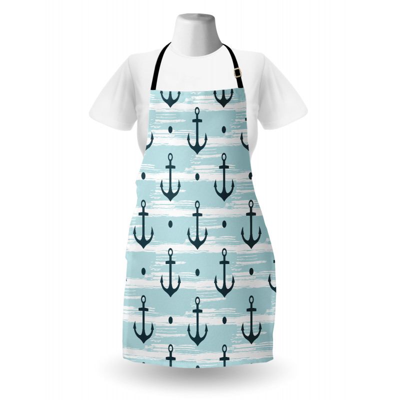 Pattern with Anchors Apron