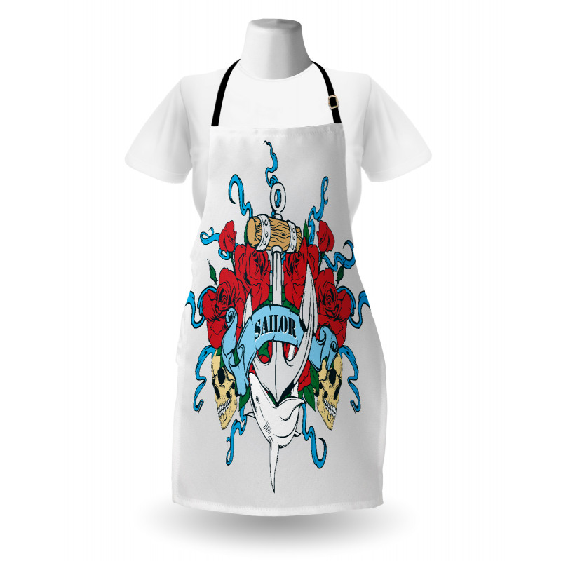 Anchor Bones Skeleton Apron