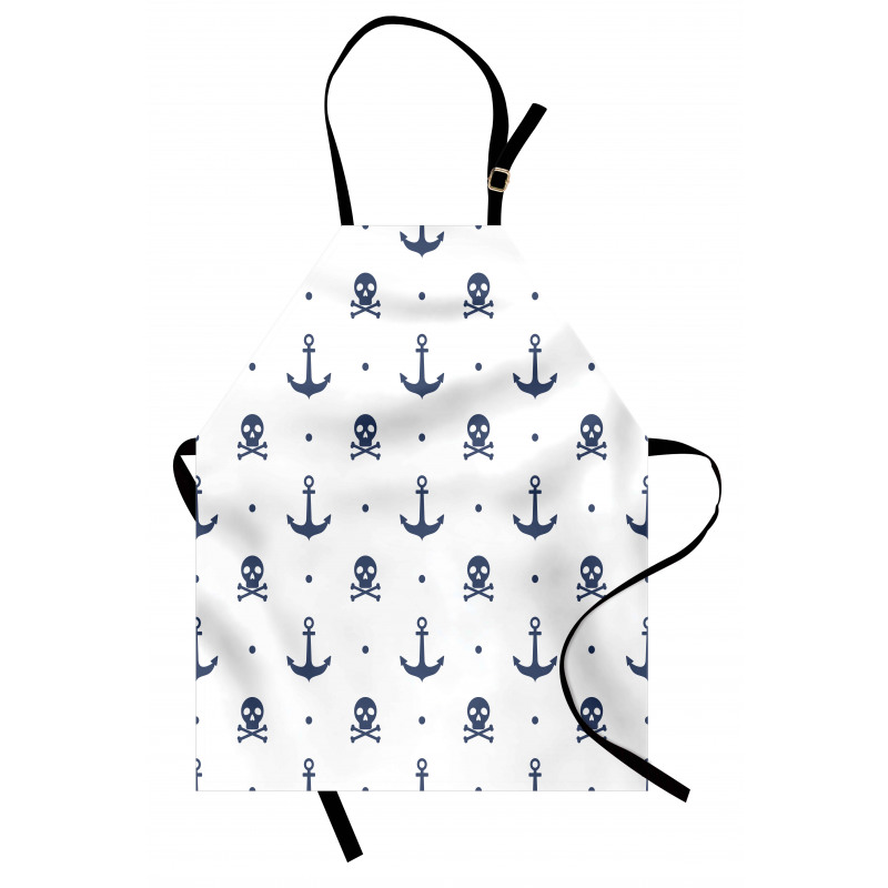 Anchors and Skulls Bones Apron