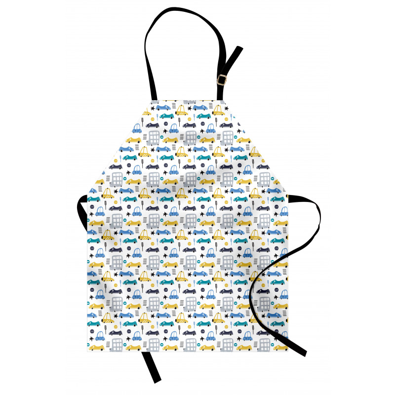 Childish Car Pattern Apron