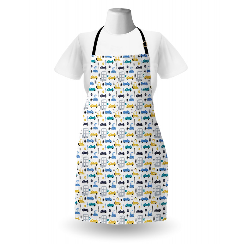 Childish Car Pattern Apron