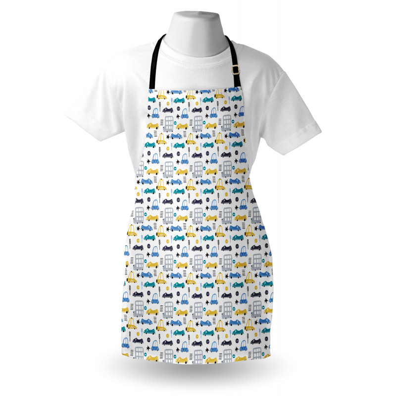 Childish Car Pattern Apron