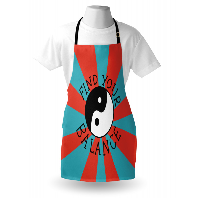 Find Your Balance Text Apron