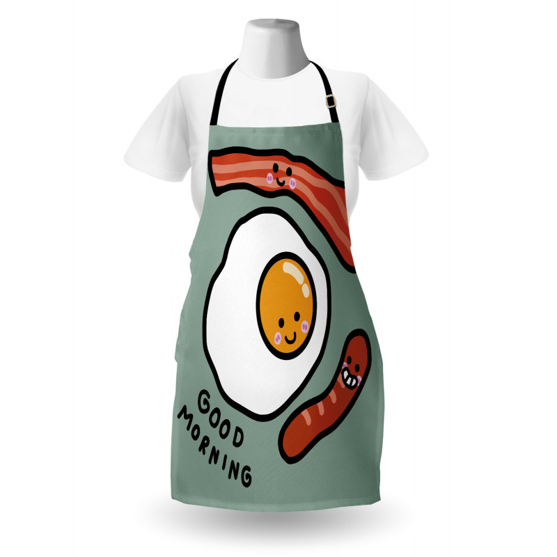 Morning Egg Sausages Apron