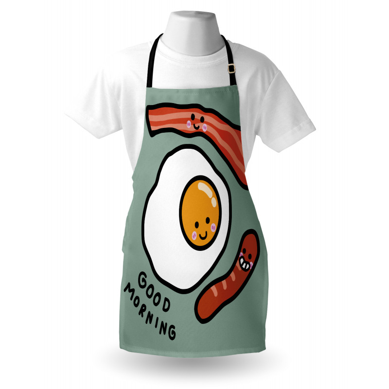 Morning Egg Sausages Apron