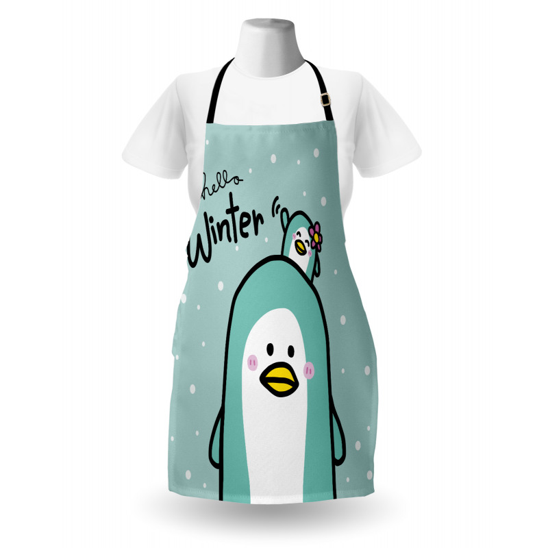 Mom and Baby Penguins Apron