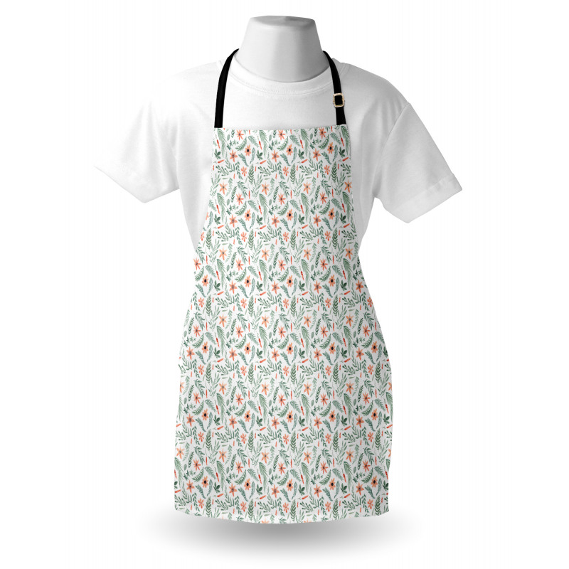 Watercolor Petals Beauty Apron