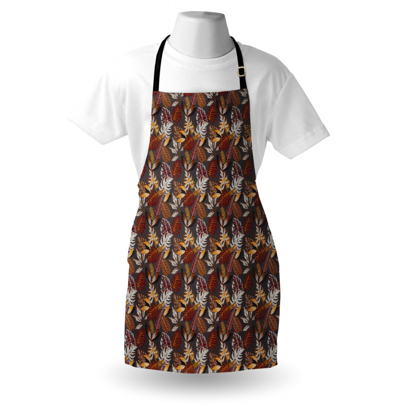 Tropic Leaves in Earth Tones Apron