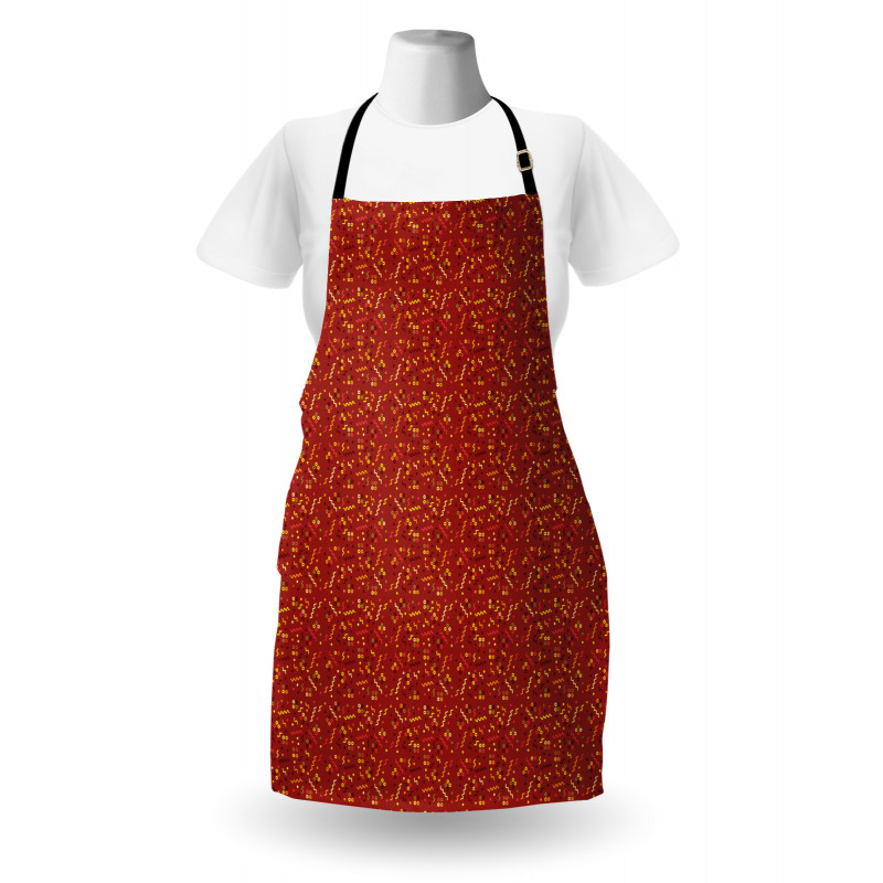 Cheerful Motif Memphis Art Apron