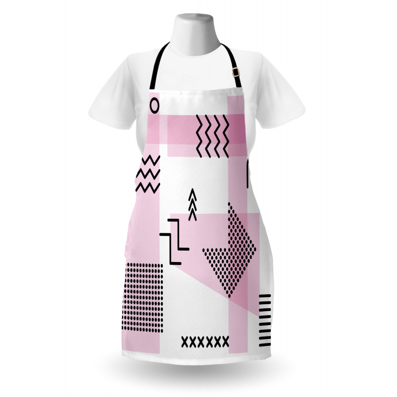 Memphis Retro Doodle Art Apron