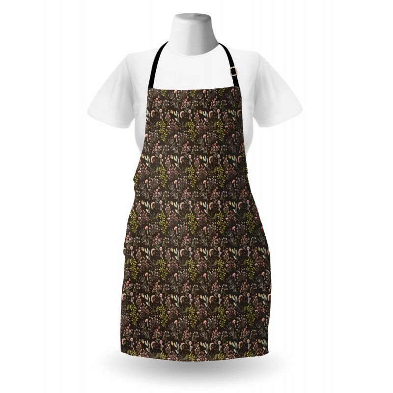 Forest Foliage Blossoming Apron