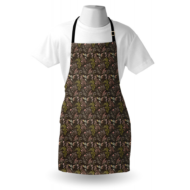 Forest Foliage Blossoming Apron