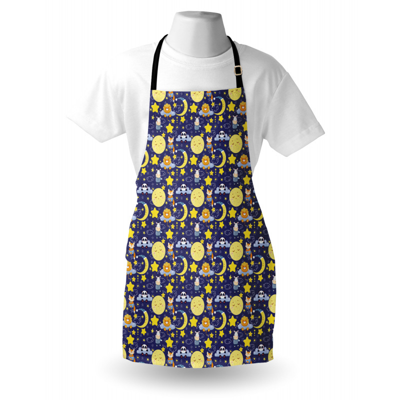 Sleeping Animals Cartoon Apron