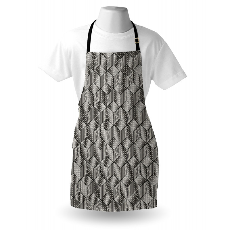Cubic Forms Abstract Art Apron