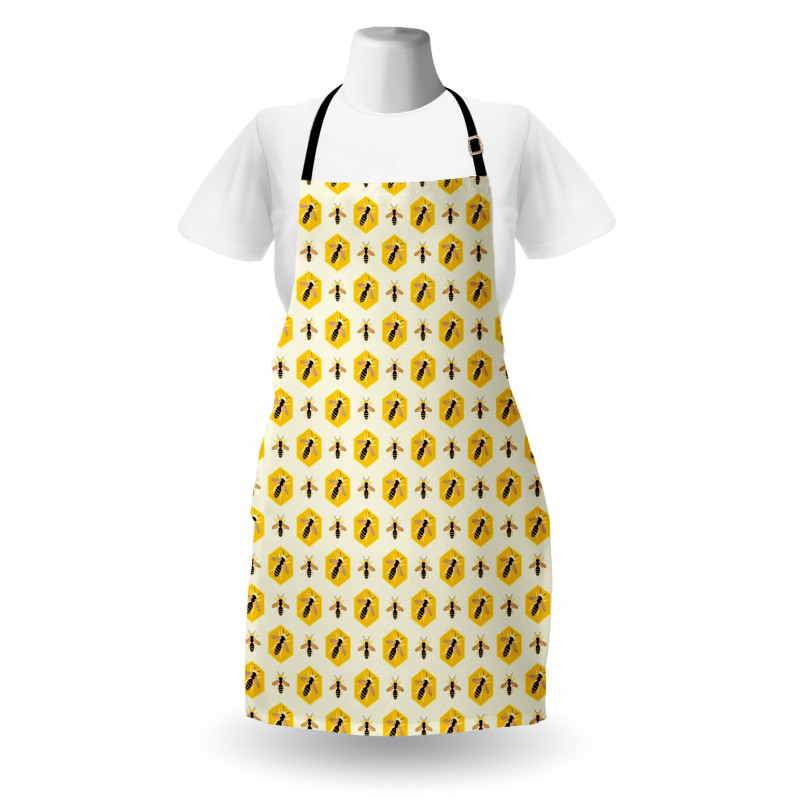 Repeating Hexagon Shapes Apron