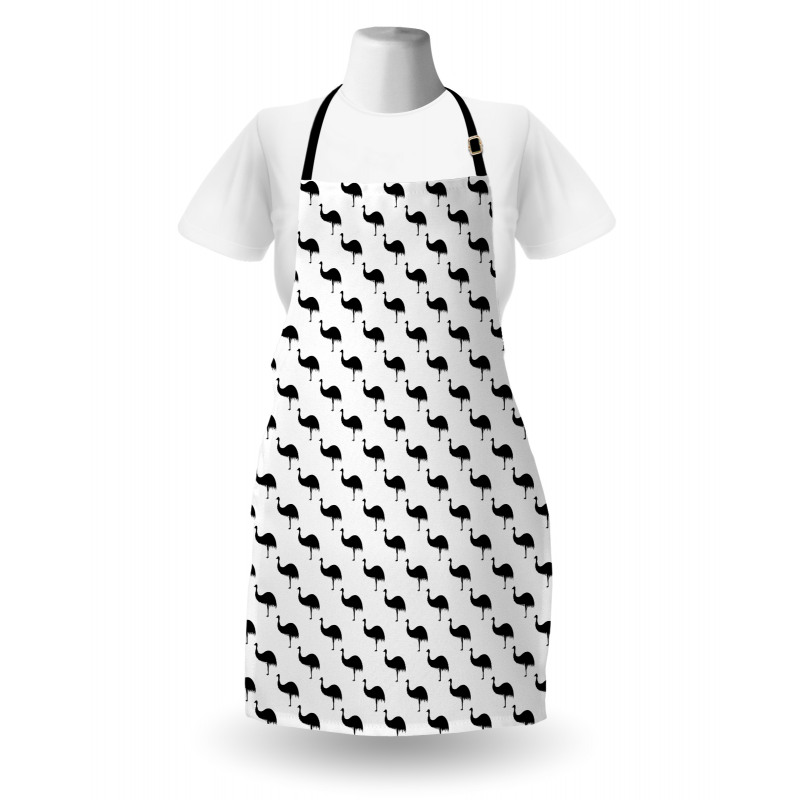 Monotone Animal Silhouettes Apron