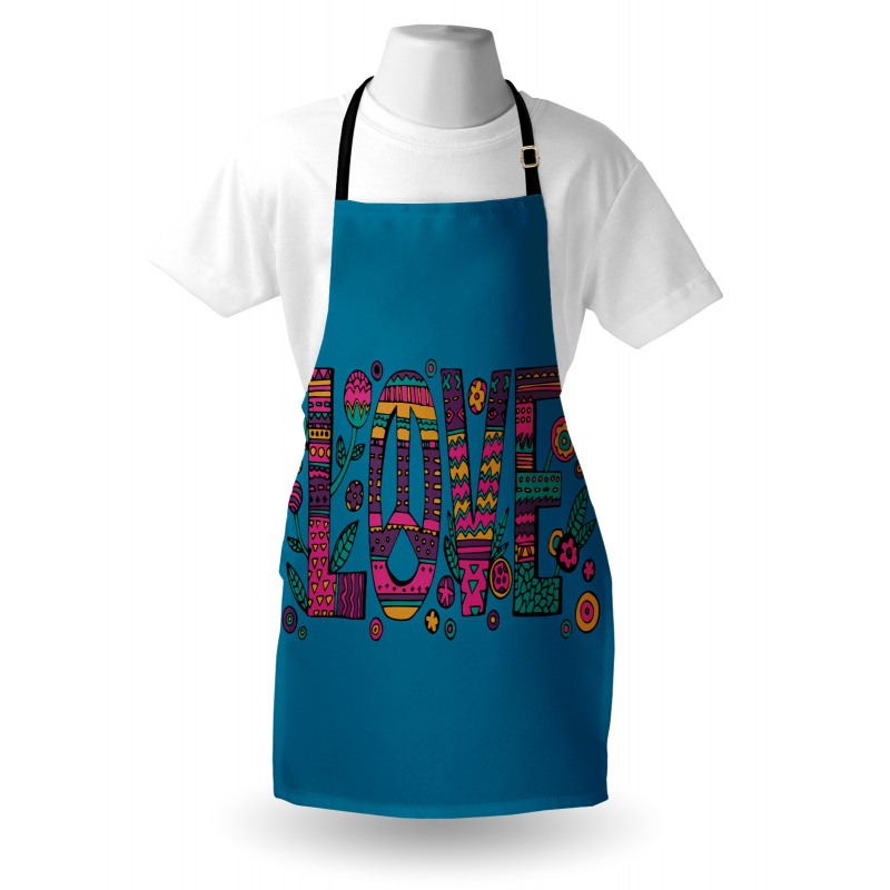 Love Wording in Hip Style Apron