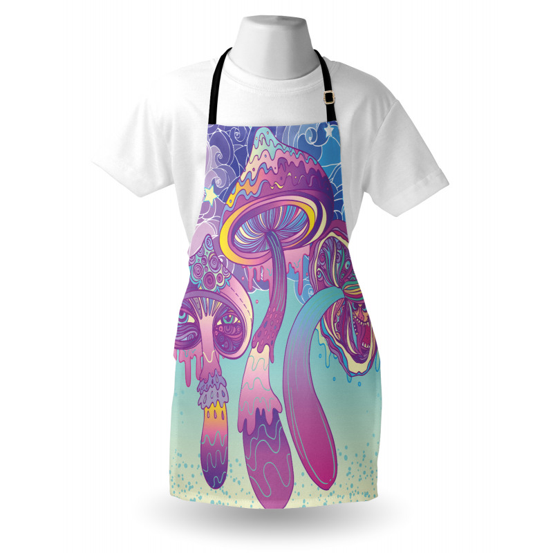 Trippy Magic Mushrooms Apron