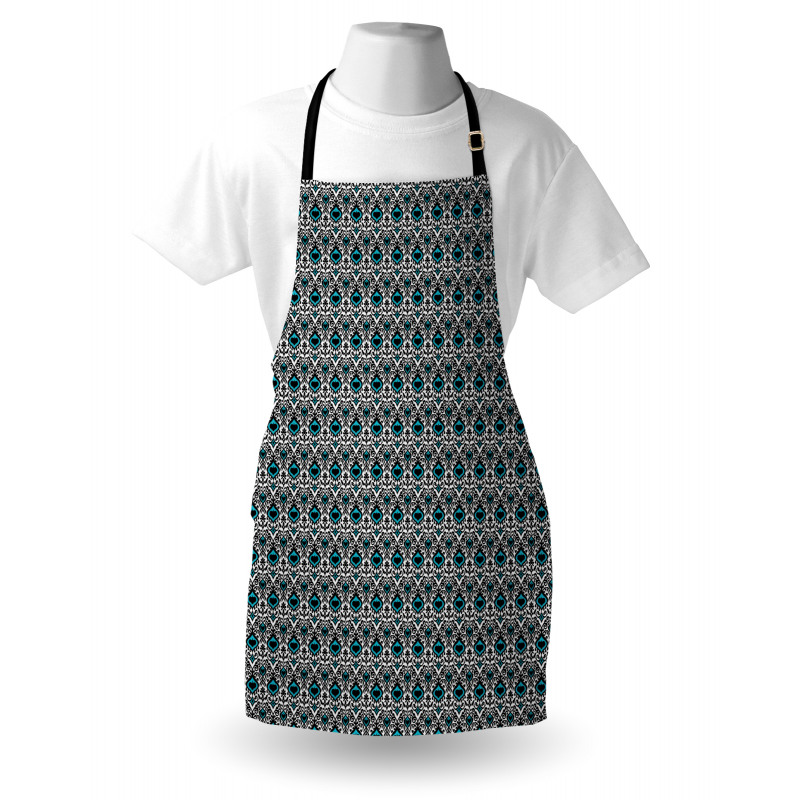 Folkloric Vivid Ikat Art Apron