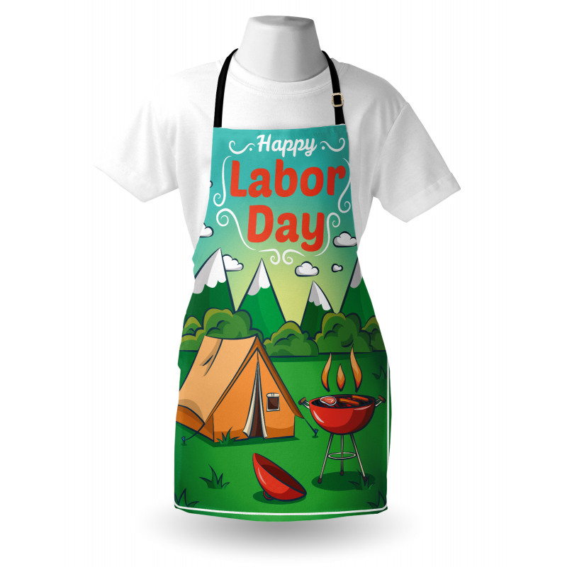 Mountainous Landscape Apron