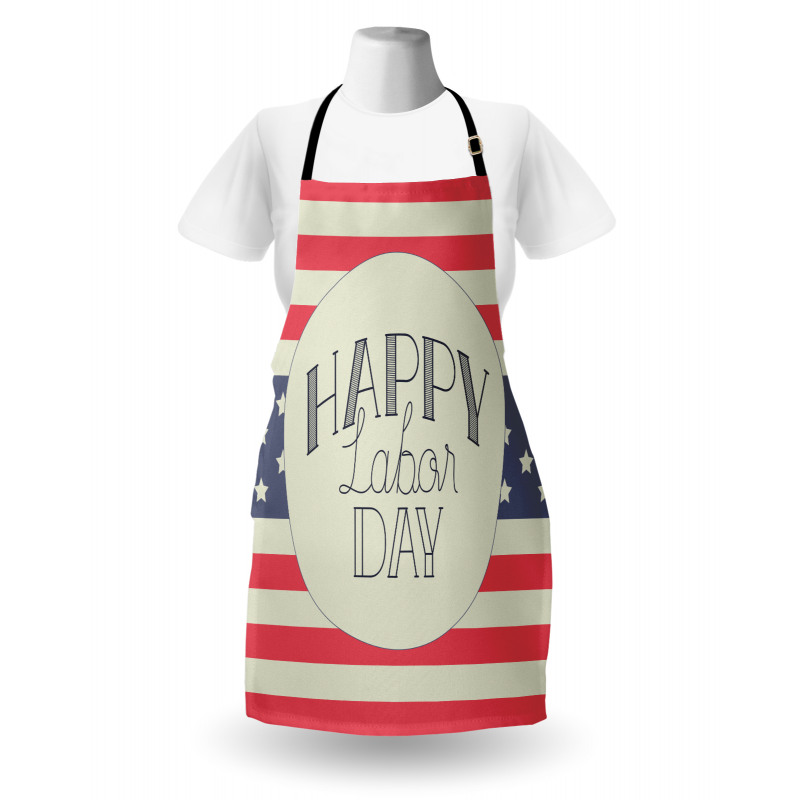 Pastel Tone Emblem Style Apron