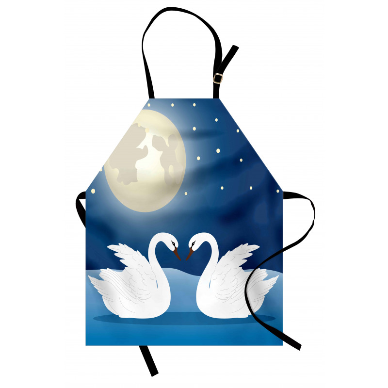 Moonlight Sky at Night Art Apron