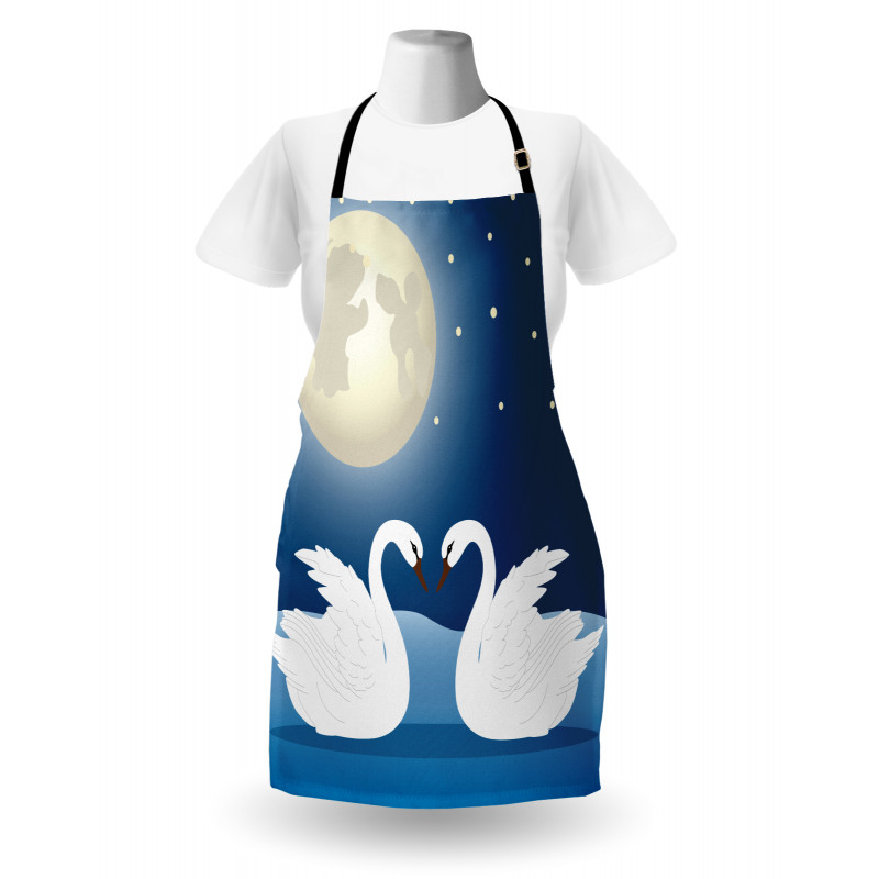 Moonlight Sky at Night Art Apron