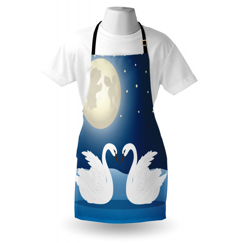 Moonlight Sky at Night Art Apron