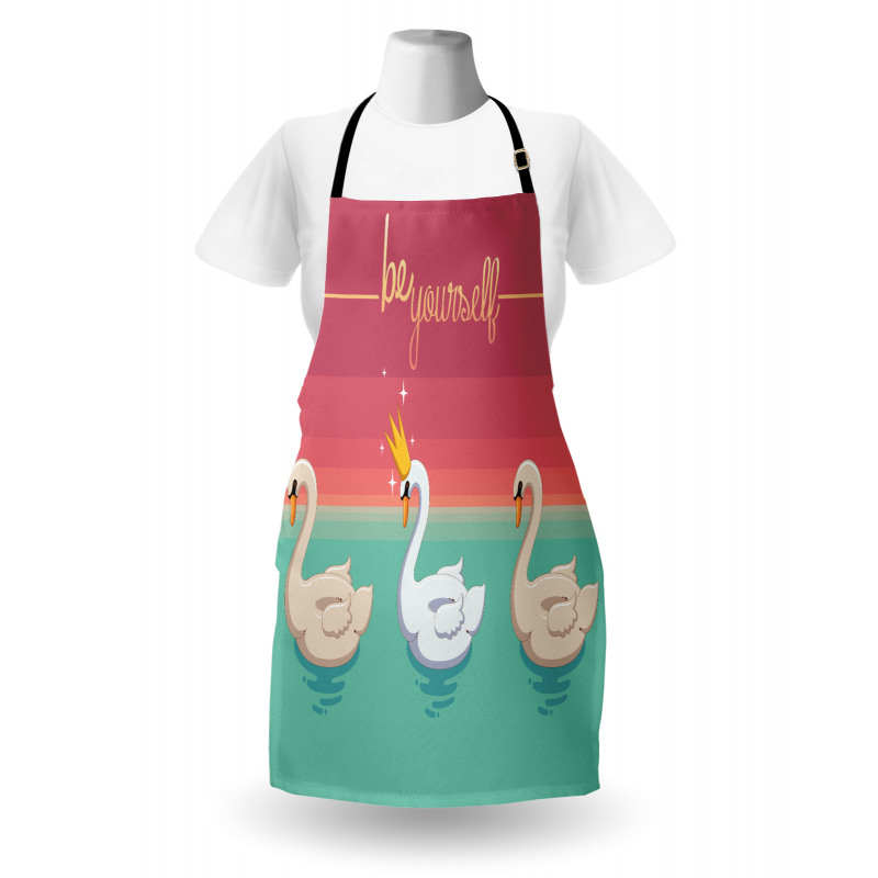 Motivational Aquatic Birds Apron