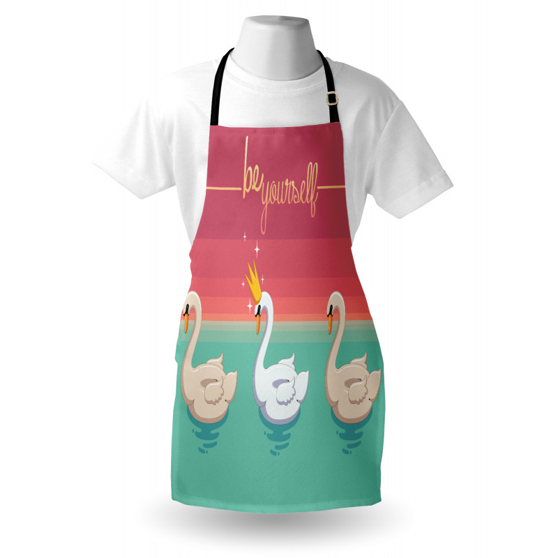 Motivational Aquatic Birds Apron