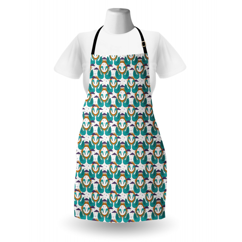 Mystic Aquatic Bird and Sun Apron