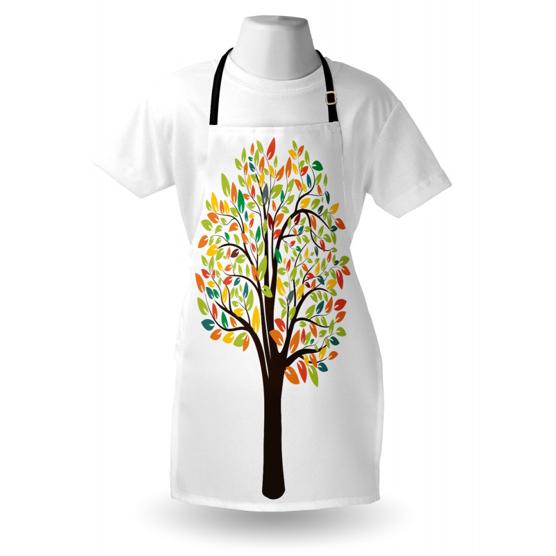 Autumnal Leaves Forest Flora Apron